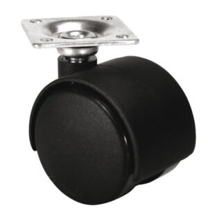 Twin wheel castor, Load bearing capacity 35-100 kg, free running