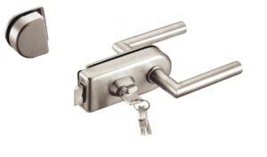 Rebated glass door lock, Frameless glass hardware