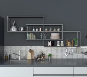 Stack Modular Shelving, Graphite